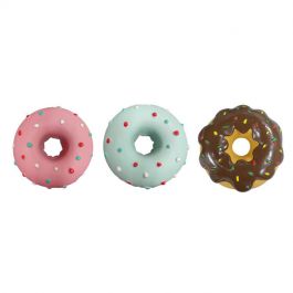 donut dog toy rubber